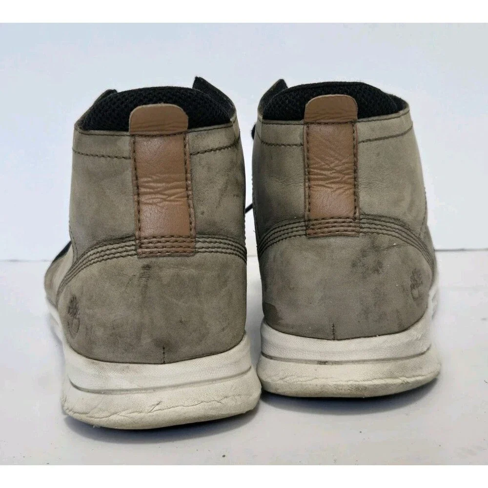 Timberland Boot Mens 10.5 Graydon Chukka Mid Sneaker Brown Black Mesh